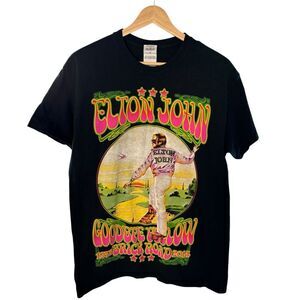 Elton John 2014 World Tour Black T-shirt Sz M